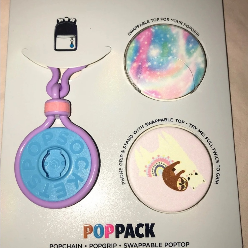New Popsockets lot llama, stars, & holder